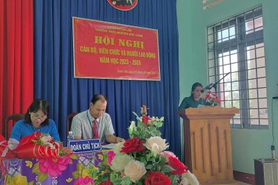 HỘI NGHỊ CÁN BỘ, VIÊN CHỨC VÀ NGƯỜI LAO ĐỘNG (NĂM HỌC 2023 -2024)